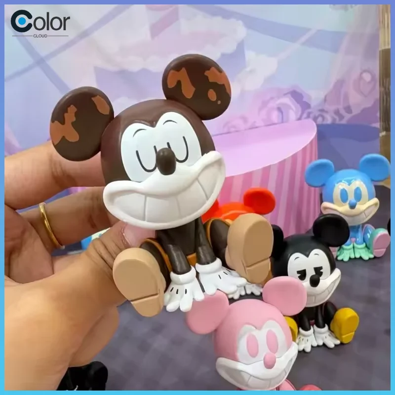 

New In Stock Original Disney Mickey Mini Figures Blind Box Smiling Attraction Series Trendy Anime Peripheral Ornament Gifts