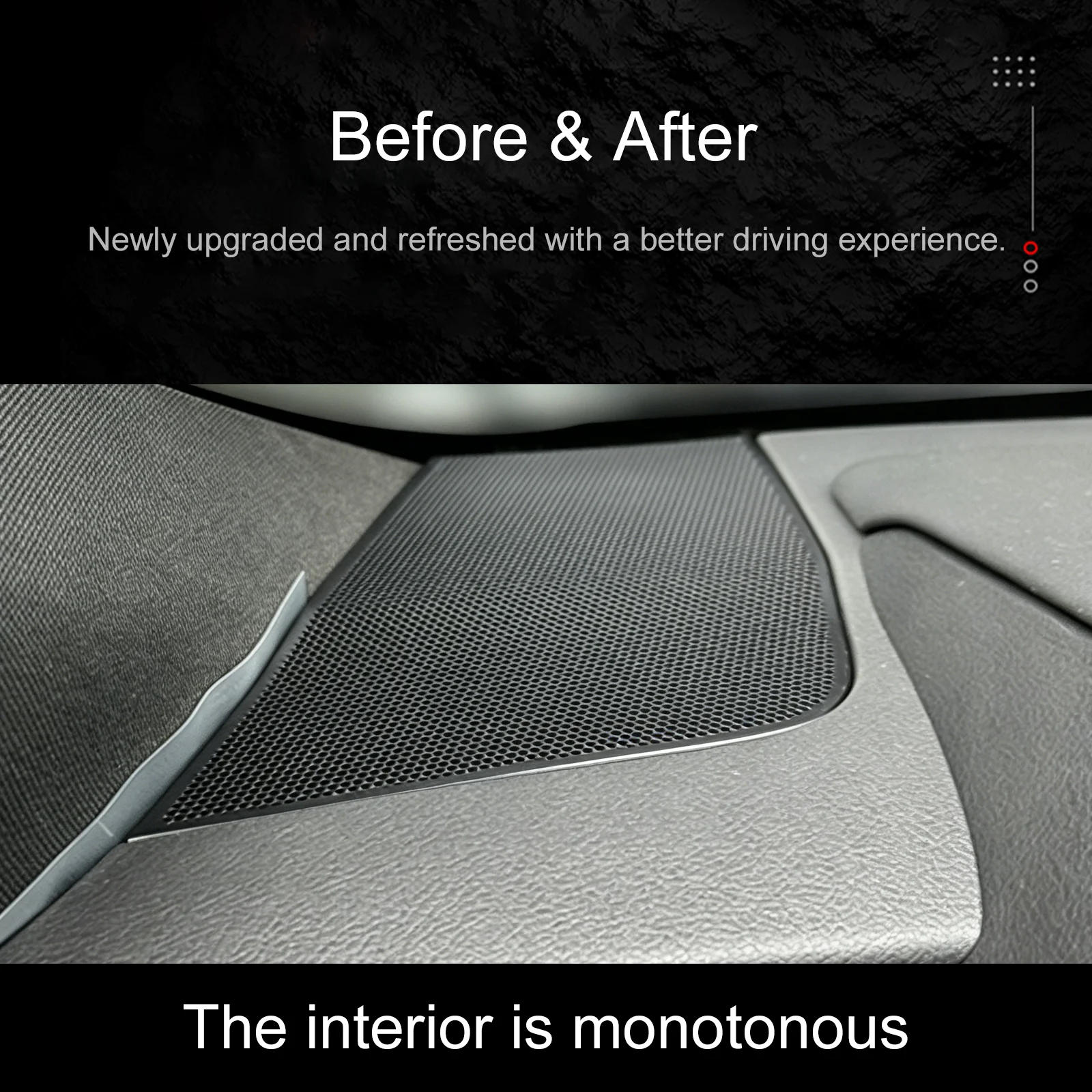 For Lexus ES 2018-2023 Motorized Retractable Floating Mid-High Range Tweeters with Ambient Lighting Plug & Play OEM Fit
