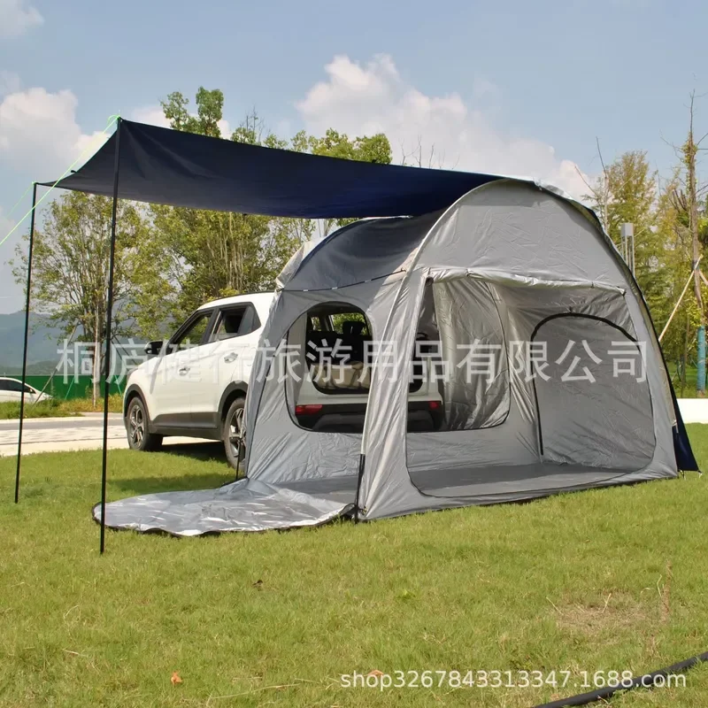 Car rear tent SUV outdoor rear tent, roof extension tent, car tent integrated