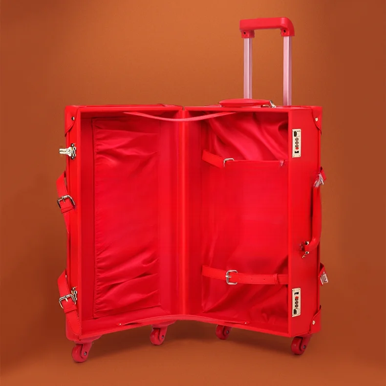 Big red wedding box, dowry, red travel