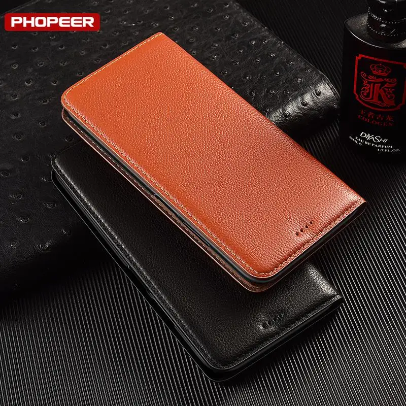 For Redmi K60 K70 E Pro Ultra K50 K40 s Gaming Flip Case Genuine Leather Magnet Book For Xiaomi Redmi K40s K50 Pro Plus Cover