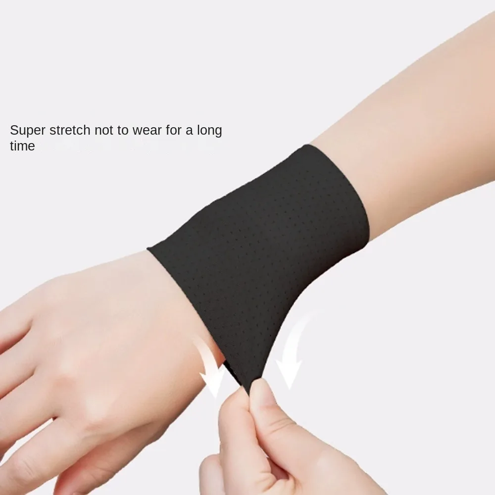 

1pair Cold Feeling Badminton Wristband Anti Sprain Wrist Protection Sports Wristbands Breathable Thin Wrist Protector Yoga