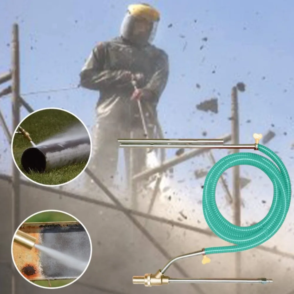 Pressure Washer Sandblasting Attachment Set Rated at 5000 PSI with 1/4 Inch Quick Disconnect and Resistant Components