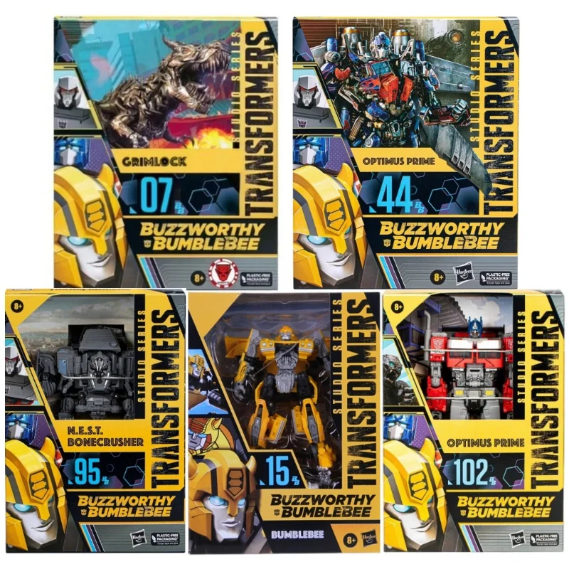 

Anime Original Hasbro Transformers Toys Movie 7 BB Optimus Prime Grimlock Bumblebee Bonecrusher Transformers Robot Collect Toys