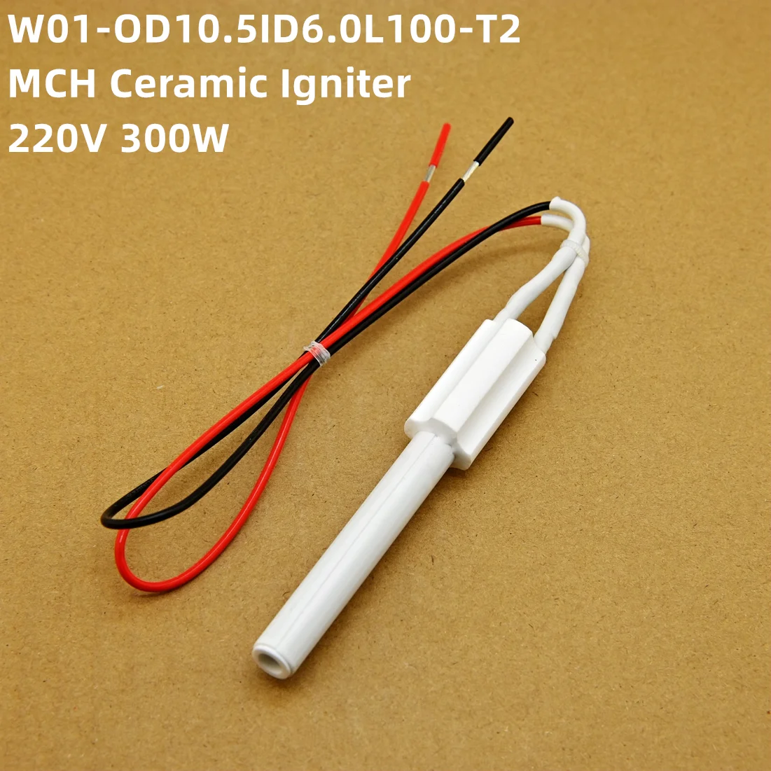 220V 300W Ceramic Igniter wood pellet oven Ignition rod, biofuel heater fast Ignition energy saving, high efficiency Φ10.5*100mm