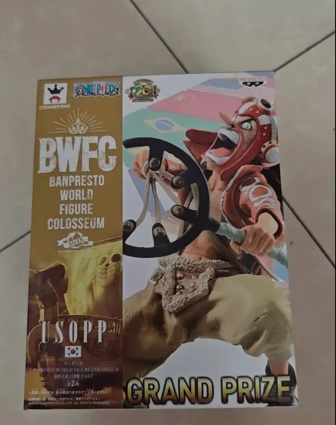 Genuine Bandai Banpresto One Piece Usopp Figure World Colosseum