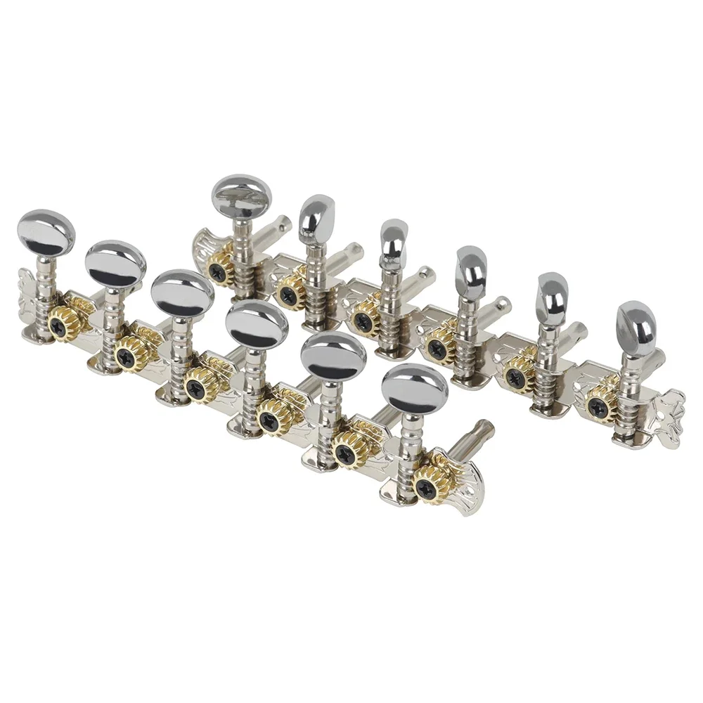 

6L6R Acoustic Guitar Tuning Pegs Tuners Key 12 String Machine Head Metal String Tuner Button Acoustic Guitar Accessories Parts