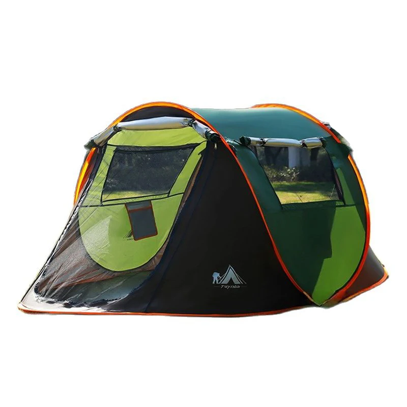 2-4Persons Throw Tent Automatic Waterproof Large Space Family Outdoor Camping Portable Tourist Self-driving BBQ Equipment