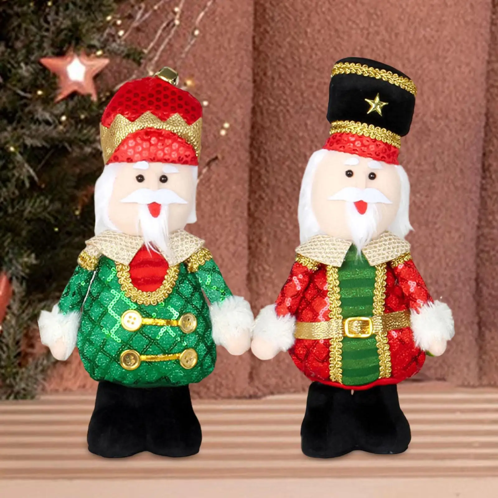 

Кукла-Щелкунчик, украшение для стола, рождественский настольный декор, плюшевая кукла, коллекционная настольная фигурка для праздничной кухни