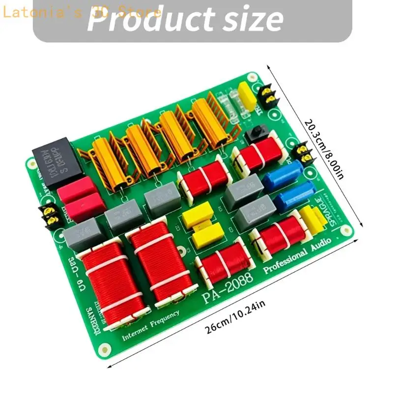 Lautsprecherteiler-Ersatzplatine, 800-W-Passivmodul mit Frequenzteilungsfunktion für Reparaturprojekte und Schrankumbau X3UB – Detail 6