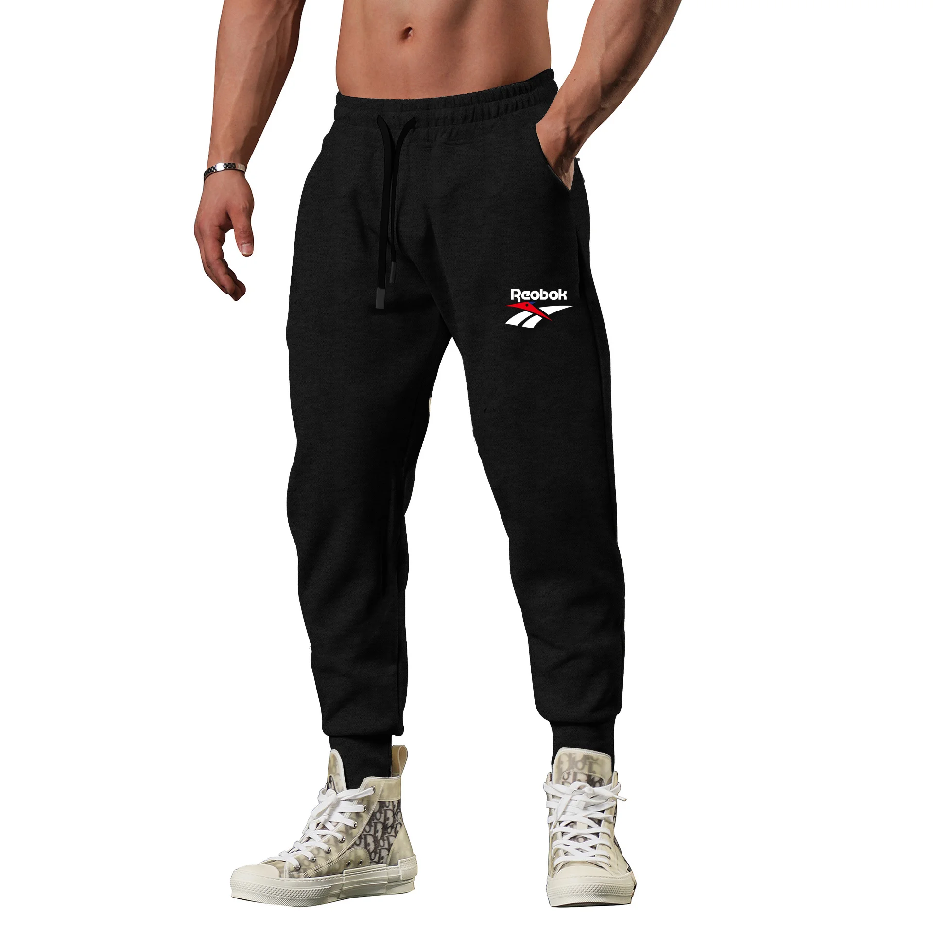 Koop Heren Jogging Joggingbroek Dagelijkse Joggingbroek Hot Casual Full Match 2024 Nieuwe Mode Vier Seizoenen Sport Heren Joggingbroek