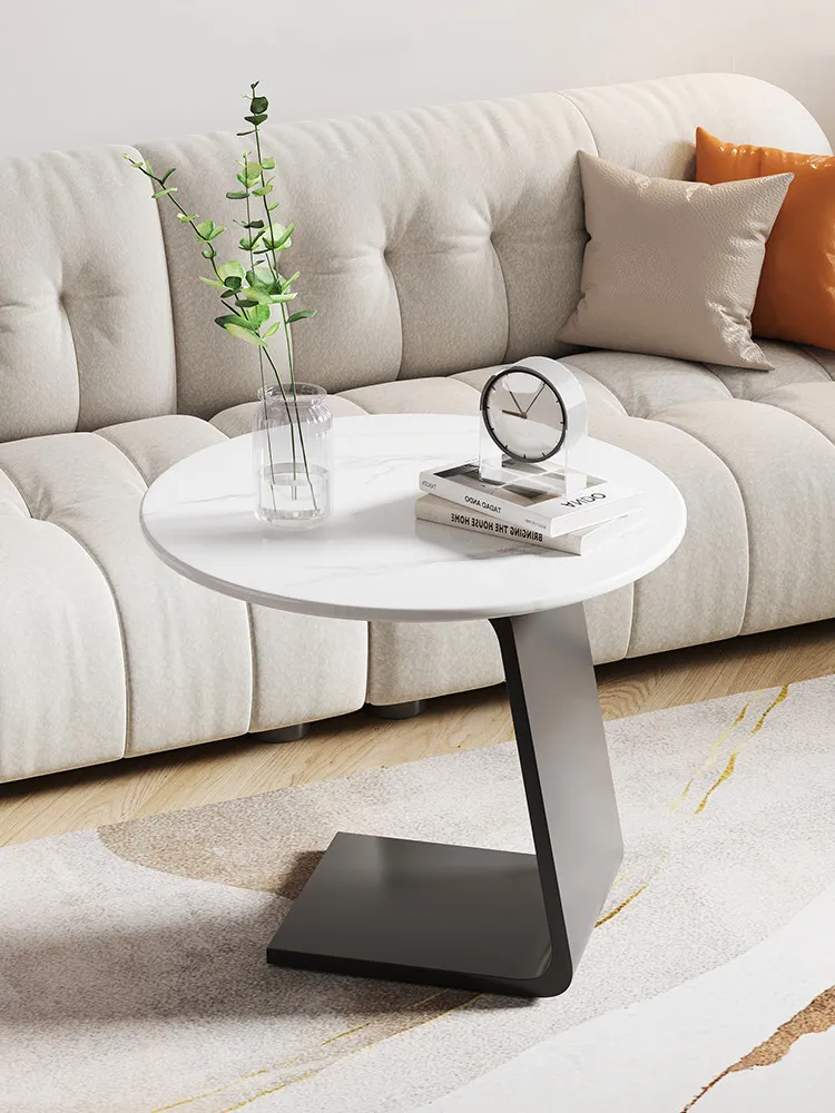 

Light Luxury Sofa Edge, New Mini Living Room Small Round Table, Bedroom Creativity