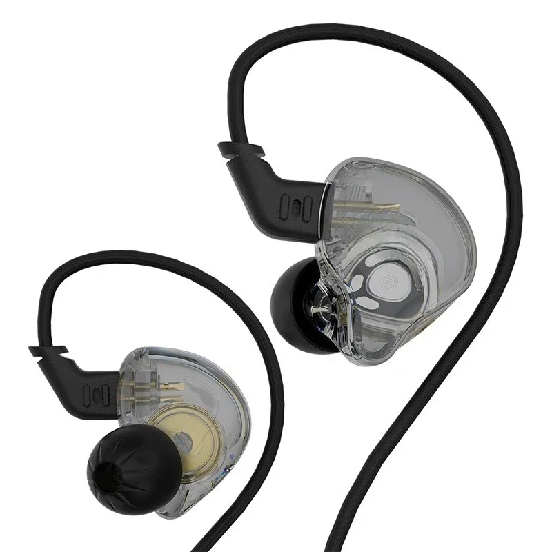 Dynamic earphones, mobile phone with microphone wire control, computer game in-ear, sports music earphones.