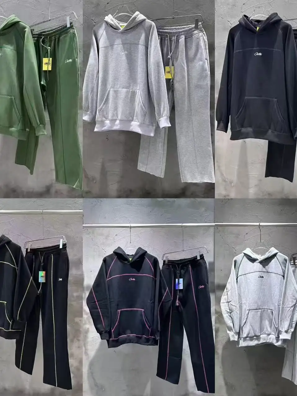 

Повседневный комплект с капюшоном Spor, свободный крой, женские длинные брюки, костюм из двух предметов, дышащая влагостойкая круглая толстовка Ne