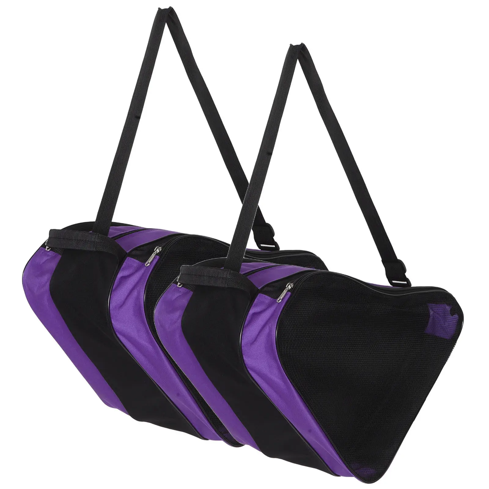 

2Pcs Skates Storage Bag Heavy Duty Roller Skate Pouch with Ergonomic Strap Large Capacity Shoe Carrier for Ice Hockey Figure