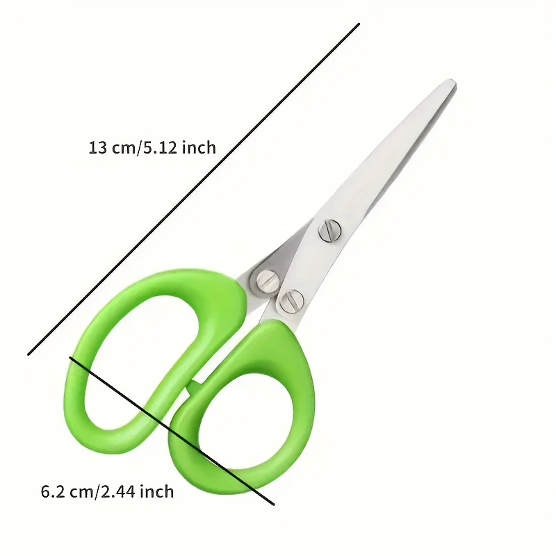 5-Layered Forged Stainless Steel Ambidextrous Kitchen Scissors Ultra-Sharp,Versatile Onion Herb Shredder Durable,Safe,Easy Clean