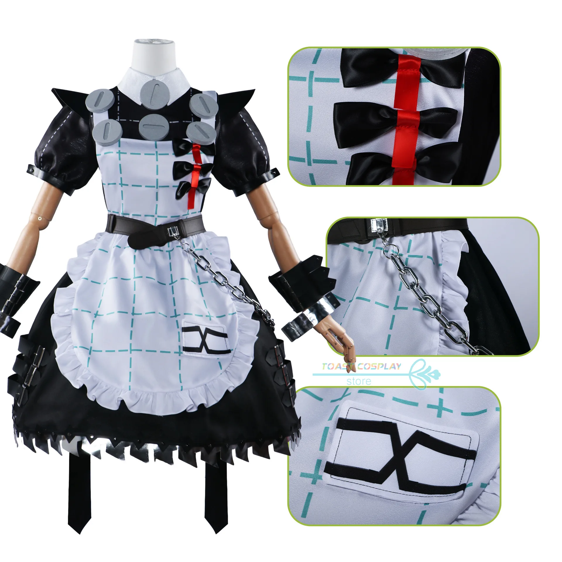 Zenless Zone Zero Cosplay Traje para Mulheres, Corin Wickes, linda roupa de empregada, vestido cosplay, roupas de festa, jogo