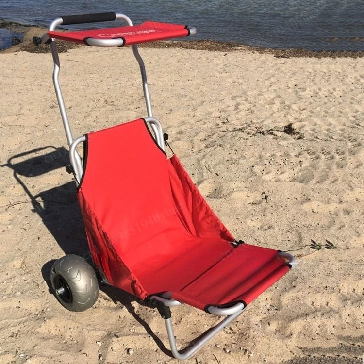 All terrain aluminum handcart, foldable and customizable, suitable for outdoor picnics, beaches, camping