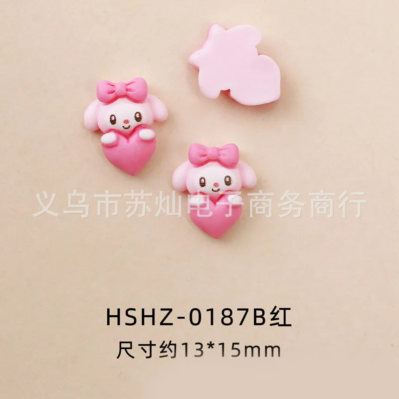 10/20pcs kawaii sanrio kuromi meine Melodie Nagels pitzen Charms Ornament handgemachte DIY Anime Cartoon Nagel Zubehör niedlichen Geschenk für Mädchen