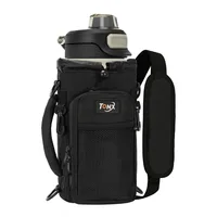 Bolsa para botella de agua con aislamiento multifuncional, bandolera de mano, Ideal para senderismo, ciclismo, Camping, pesca