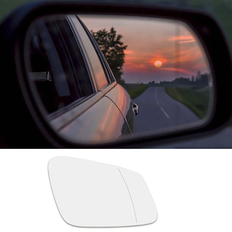 Side Wing Door Mirror Rearview Mirror Glass Heated 2-Pin For -BMW 5 6 7 Series F07 F10 F11 F06 F12 F01 F02