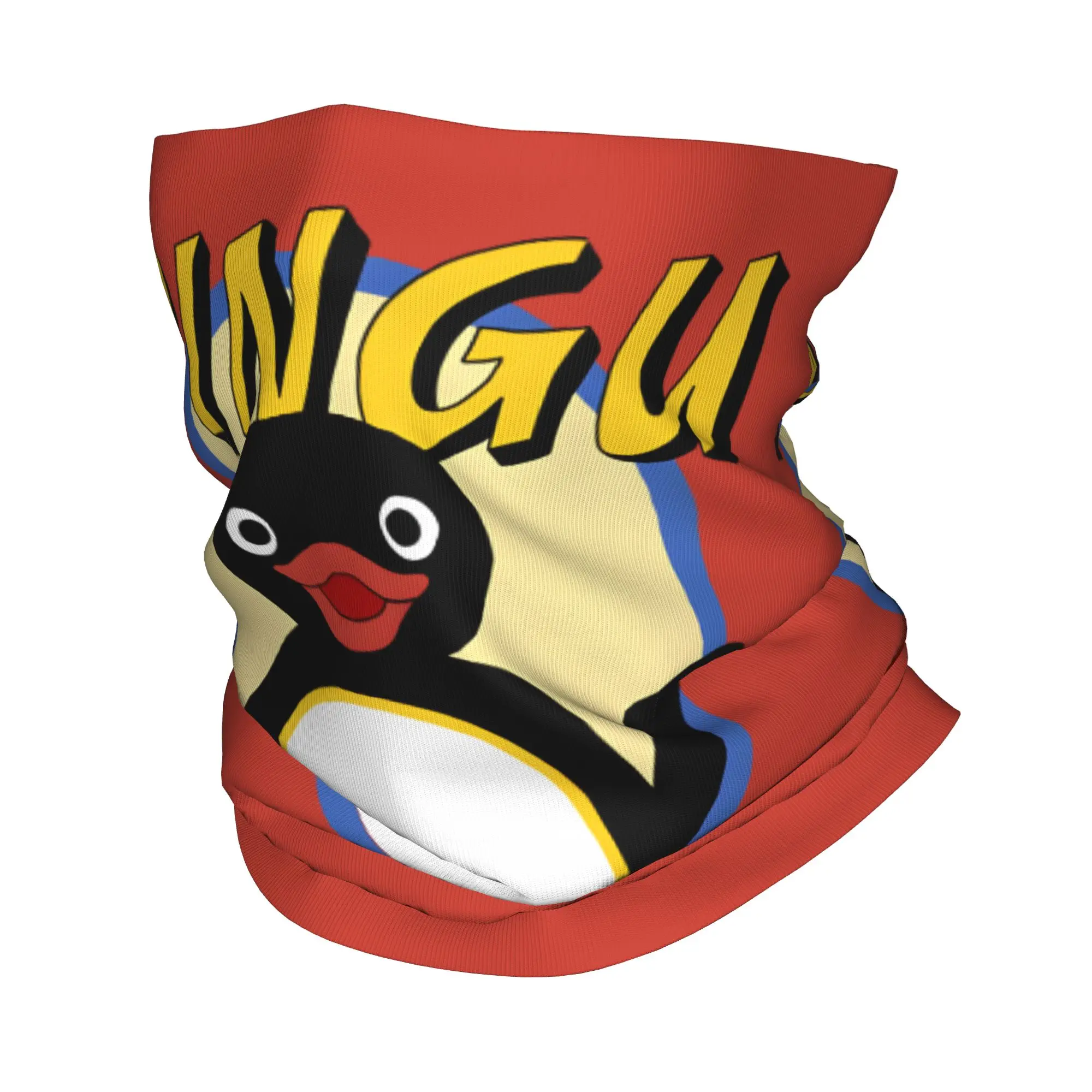 

Custom Pingu Neck Gaiter Women Men Windproof Winter Cute Cartoon Bandana Scarf for Ski