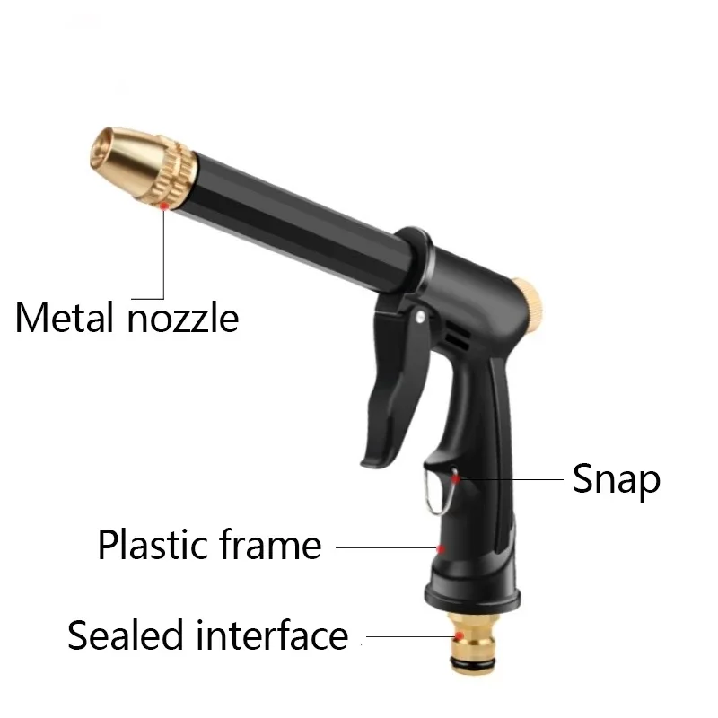 Imagem -04 - Lusqi-pistola de Água Portátil o Arma Lavadora de Carros para Limpeza Máquina de Lavagem de Carros Mangueira de Rega Jardim de Alta Pressã