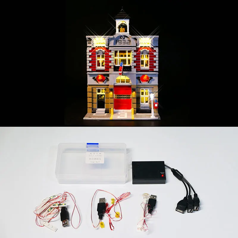 

Комплект светодиодных фонарей для LEGO 10197, совместимый с пожарной бригадой, идеи 15004, подарок «сделай сам» (не включает строительные блоки, наборы кирпичей, наборы моделей)