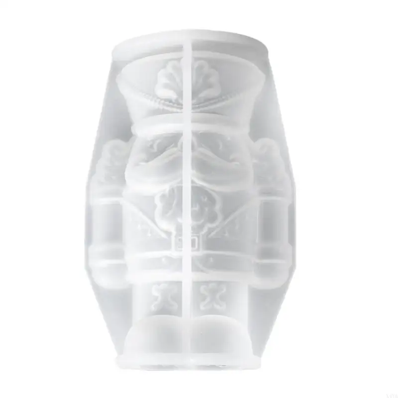 X4YA柔軟で再利用可能なシリコン型キングソルジャーシェイプ装飾型クラフト用