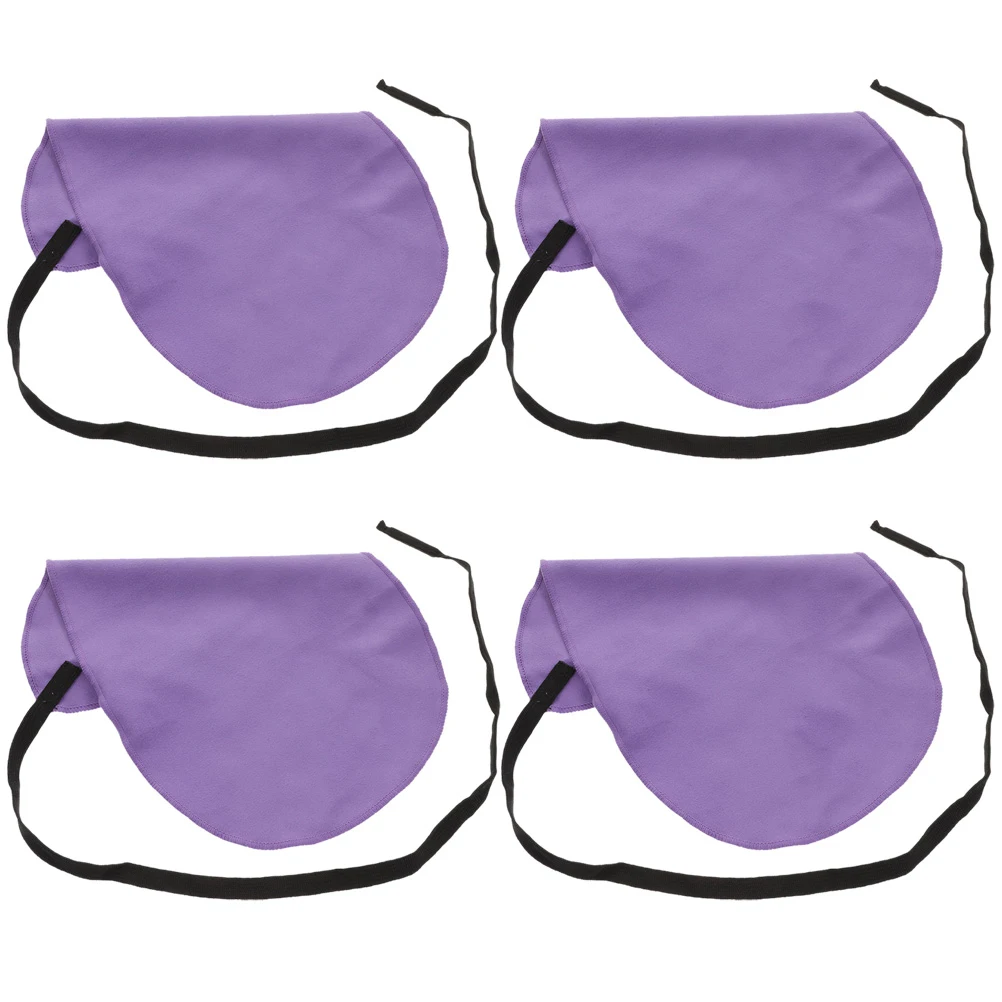 

4 Pcs Clarinet Swab Cloth Cleaning Kit Flute Cloths Purple Cleaner inside Saxophone