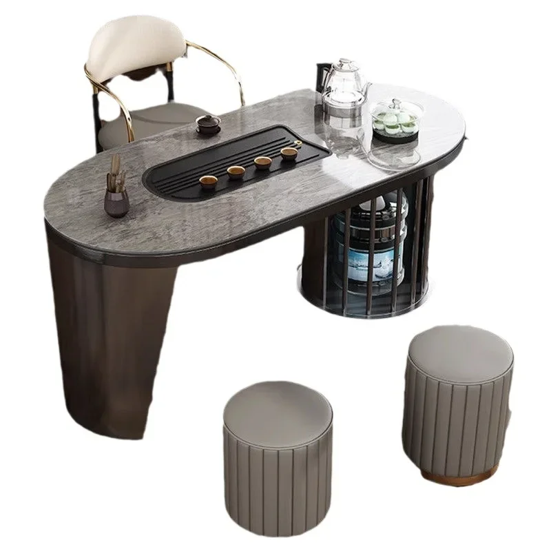 

Simple tea table, balcony, rock slab tea table and chair combination, small