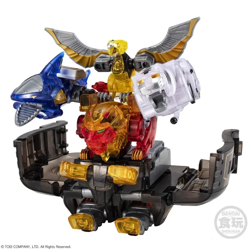 Bandai Genuine SMP Hyakujuu Sentai Gaoranger CLEAR COLOR VER. Action Anime Figures Toys Kids Gift Assembly Model Ornaments