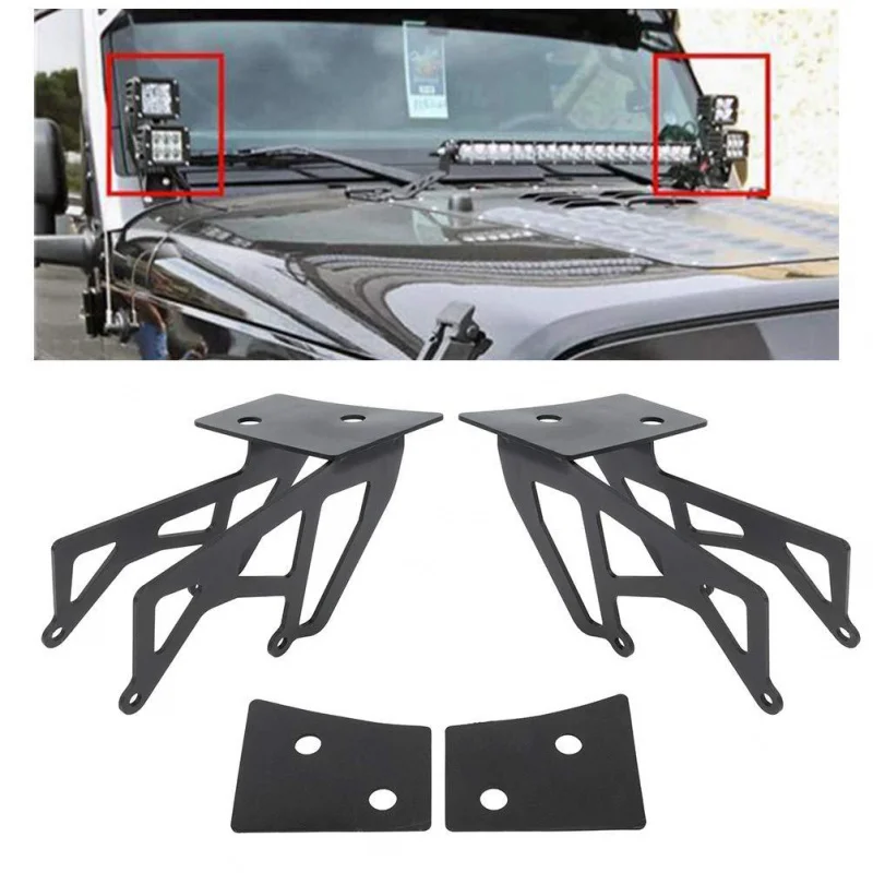 

Applicable to A-Pillar Double Cube Mounting Bracket 2007~2018 JK
