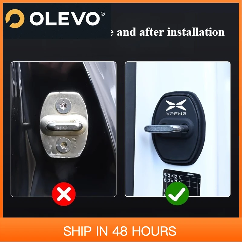 

Новинка для Xpeng G9 G6 P7 + P5 MONA M03 Крышка дверного замка Модифицированный амортизатор Защитная крышка дверного замка Автомобильные аксессуары Инструменты Au