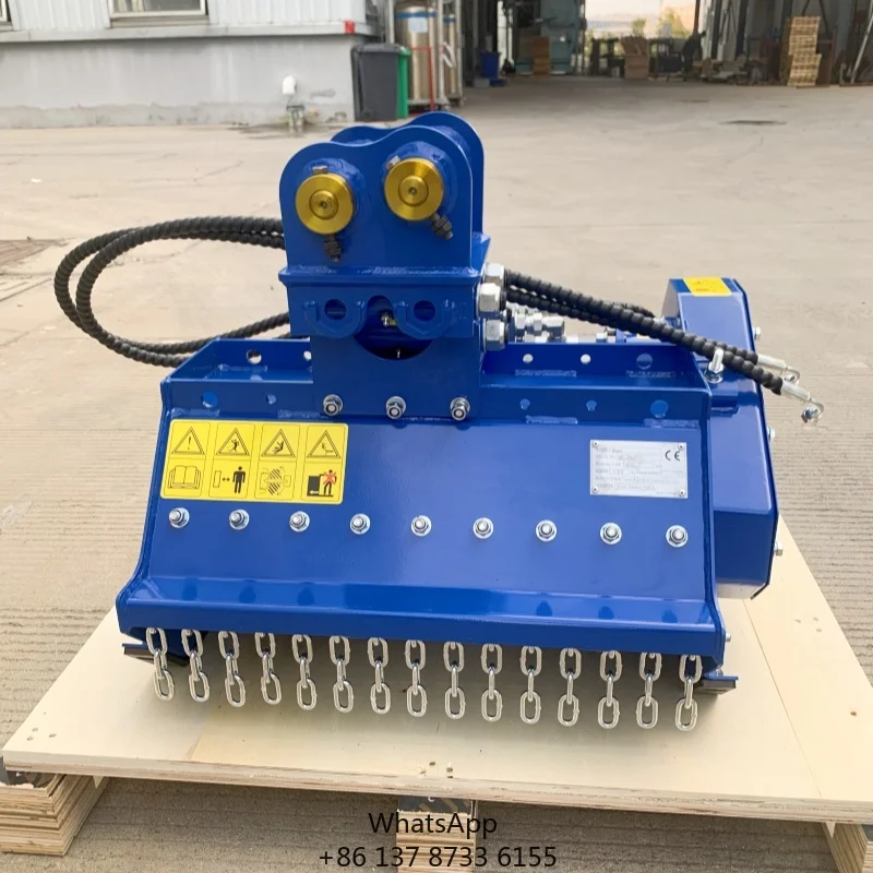 New Excavator Flail Mower Heavy Duty Highway Grass Cutting Lawn Mower With Motor & Engine Easy To Operate Flail Mower