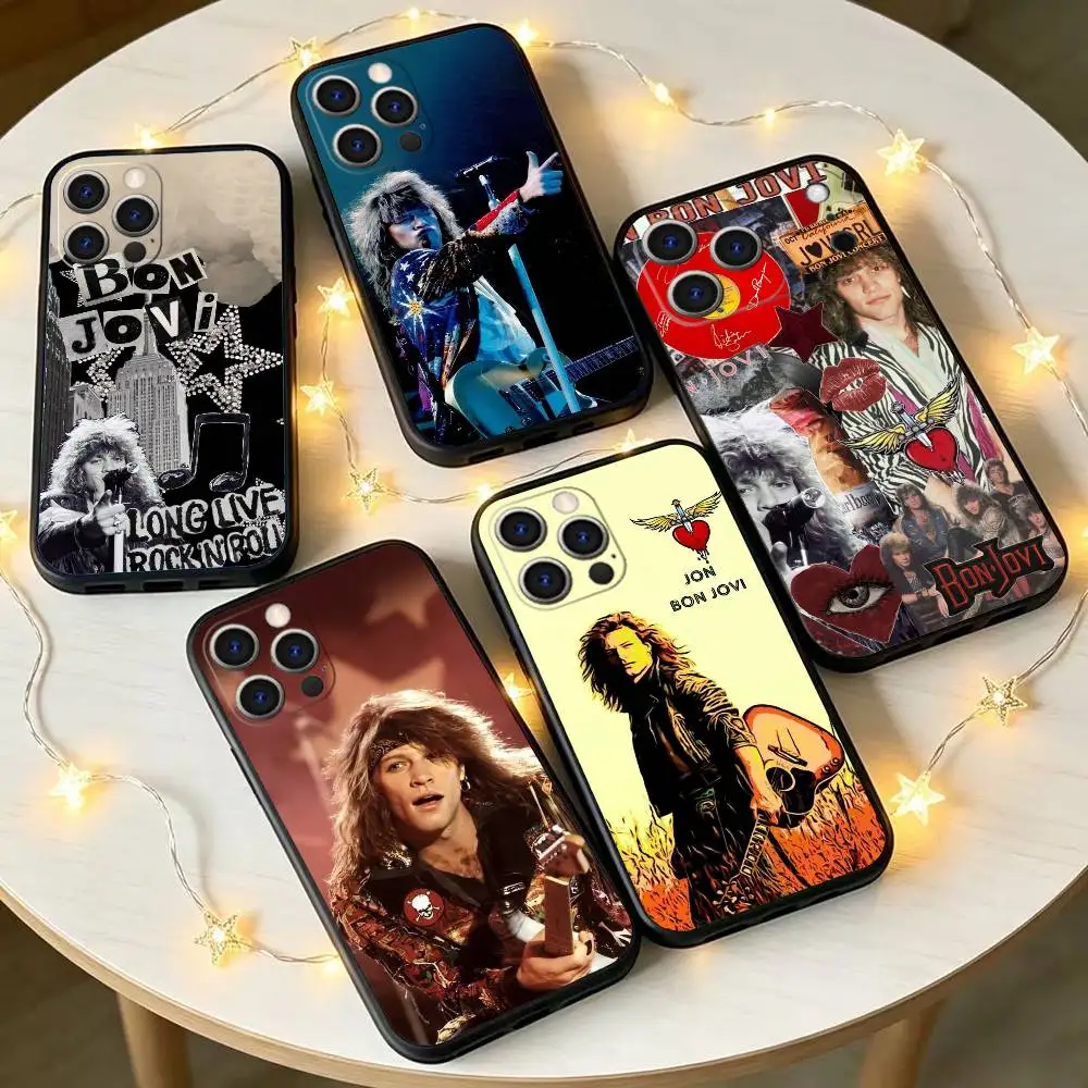 Legal b-bon j-jovi rock band caso de telefone silicone macio para iphone 17 16 15 14 13 12 11 x xr plus pro max plus