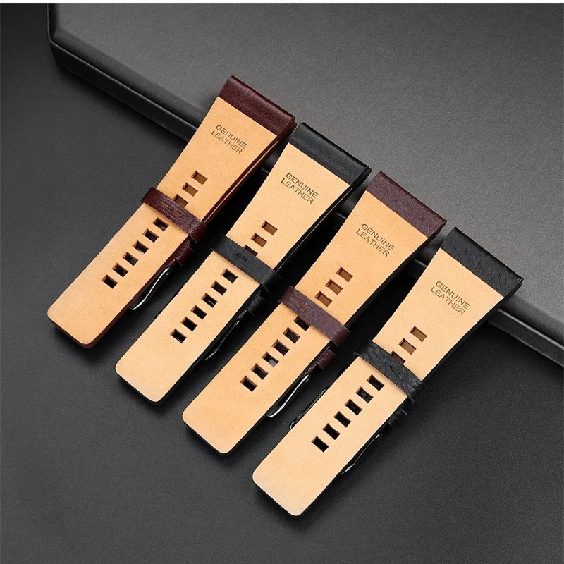 Cinturino in pelle di vacchetta cinturino per orologio cinturino per Diesel DZ7313 DZ7333 7322 7257 4318 7348 7334 Seven Friday cinturino in pelle da uomo