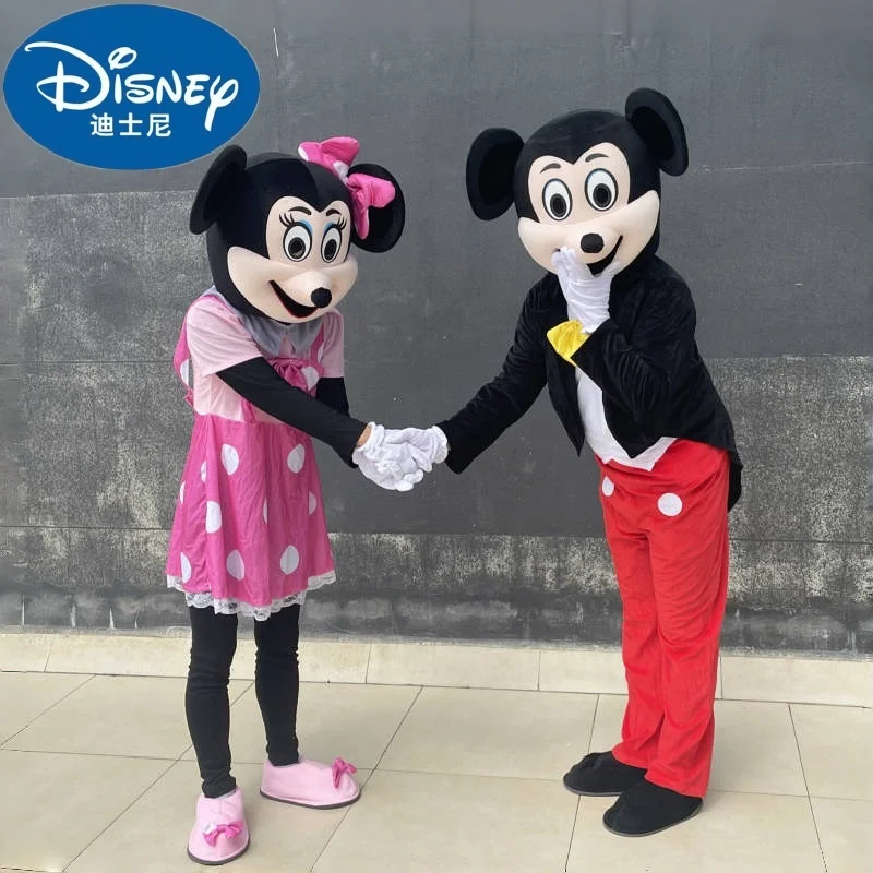 High Quality Disney Mickey Mouse Minnie Cosplay Toy Costume Large Plush Advertising Event Adult Cartoon Advertising Party Clothe