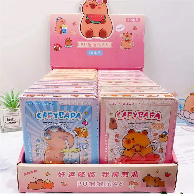 10 pcs/lot Kawaii Capybara Notebook A6 Cute Portable Note Book Diary Planner Stationery gift School Supplies