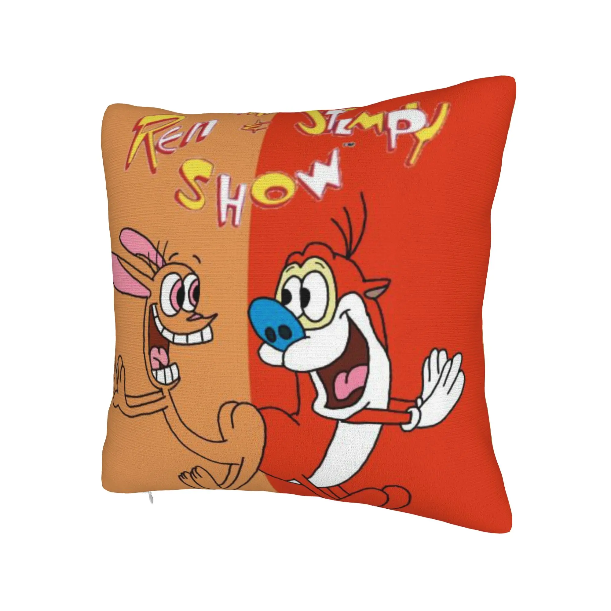 Decorative Pillowcases The Ren & Stimpy Show Cartoon Accessories Sofa  Throw Pillow Case Cover Zippered Multi Size