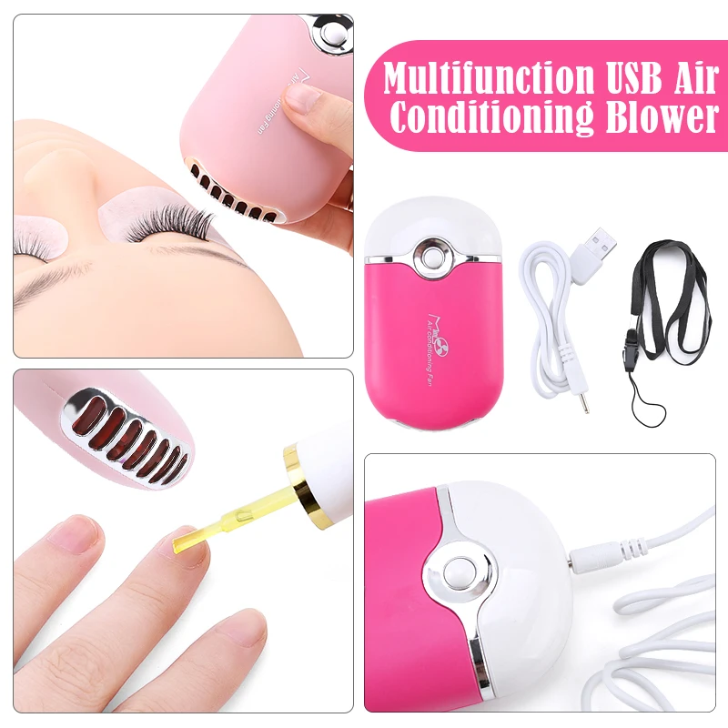 268PCS Eyelash Extensions Brushes Set Professionele Micro Lip Brush USB Mini Fan Glue Ring Eyelashes Tweezers Makeup Tools