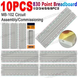 Breadboard 830 Point Circuit Boards Solderless Universal Experiment Boards Spliceable for Circuit Assembly and Commissioning