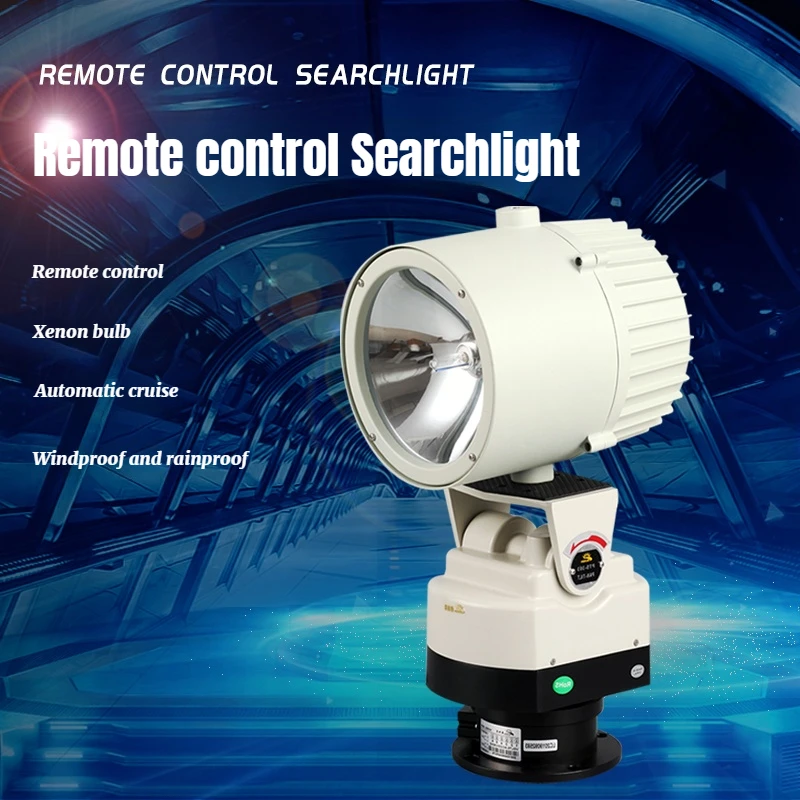 Projecteur LED étanche extérieur, puissance d'éclairage marin, projecteur ultra longue portée, éclairage de chantier de Construction
