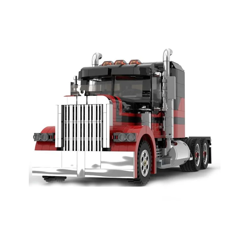 1141 pçs moc petrbilt rc modelo preto gato ii teamed blocos de construção presentes natal arquitetura educação brinquedo tijolo crianças aniversário