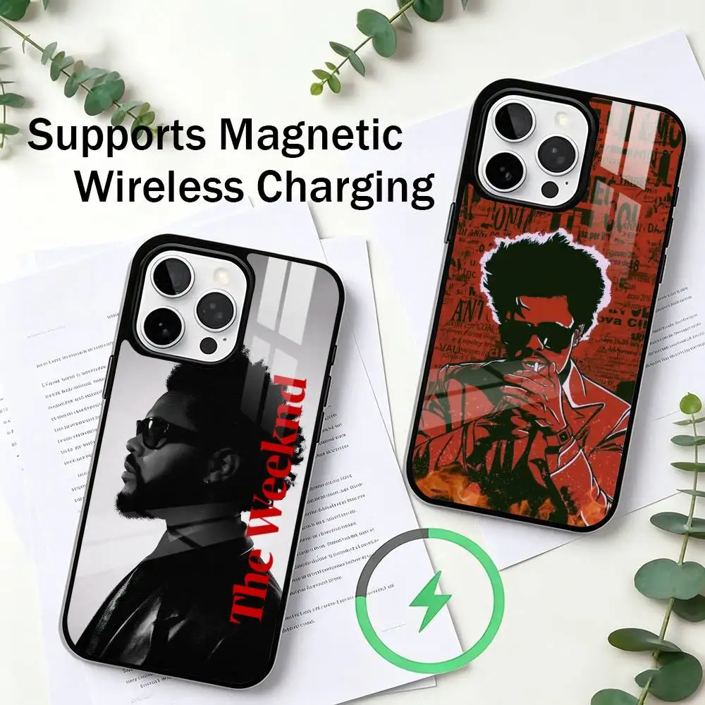 

THE Weekend Pop Singer XO Phone Case For iPhone17,16,15,14,13,12,11 Plus,Pro Compatible with magnetic wireless charging