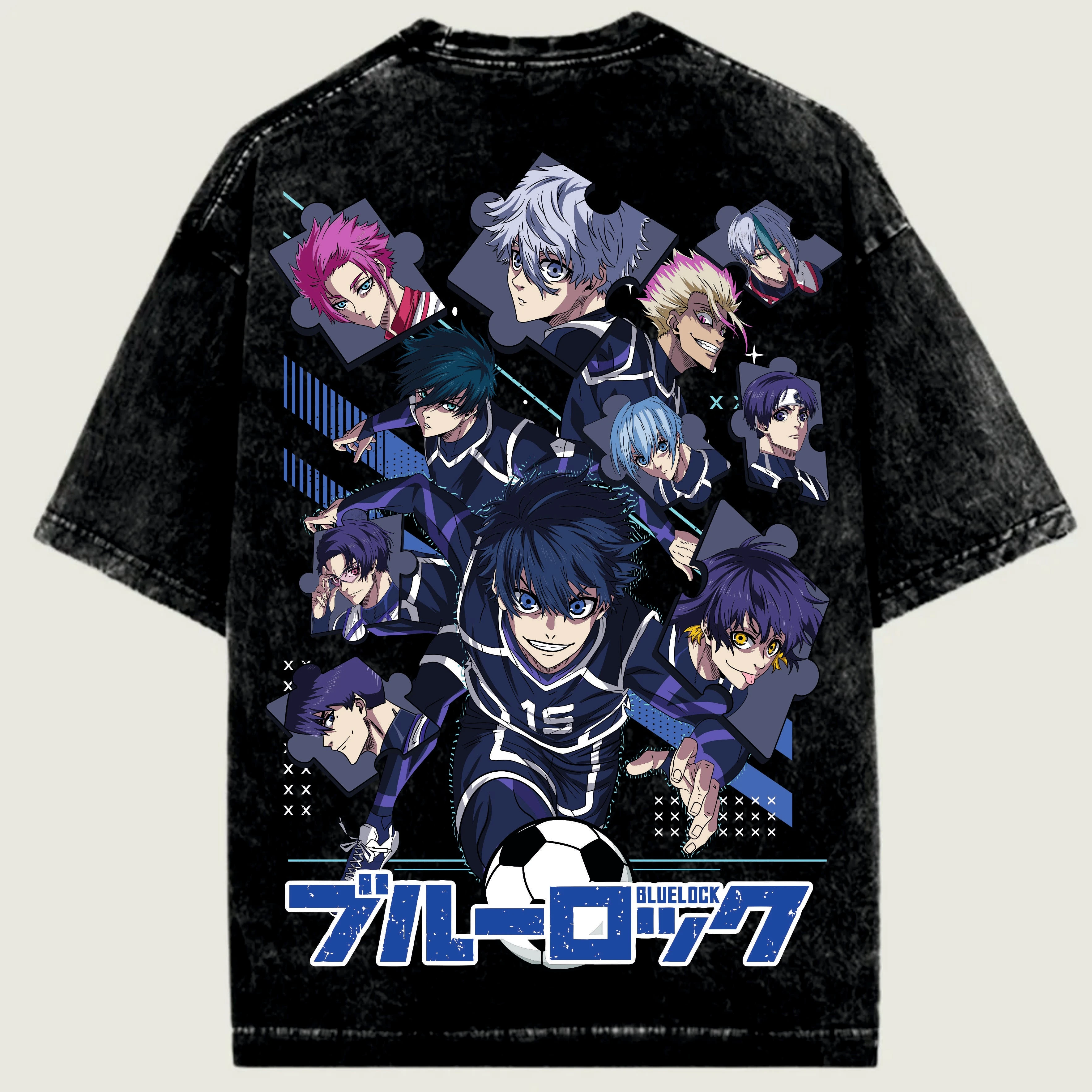 

Anime Blue Lock Oversized Washed T-Shirt 2026 Summer New Men Women Harajuku Retro Cotton Oversized Washed T-shirt Y2K
