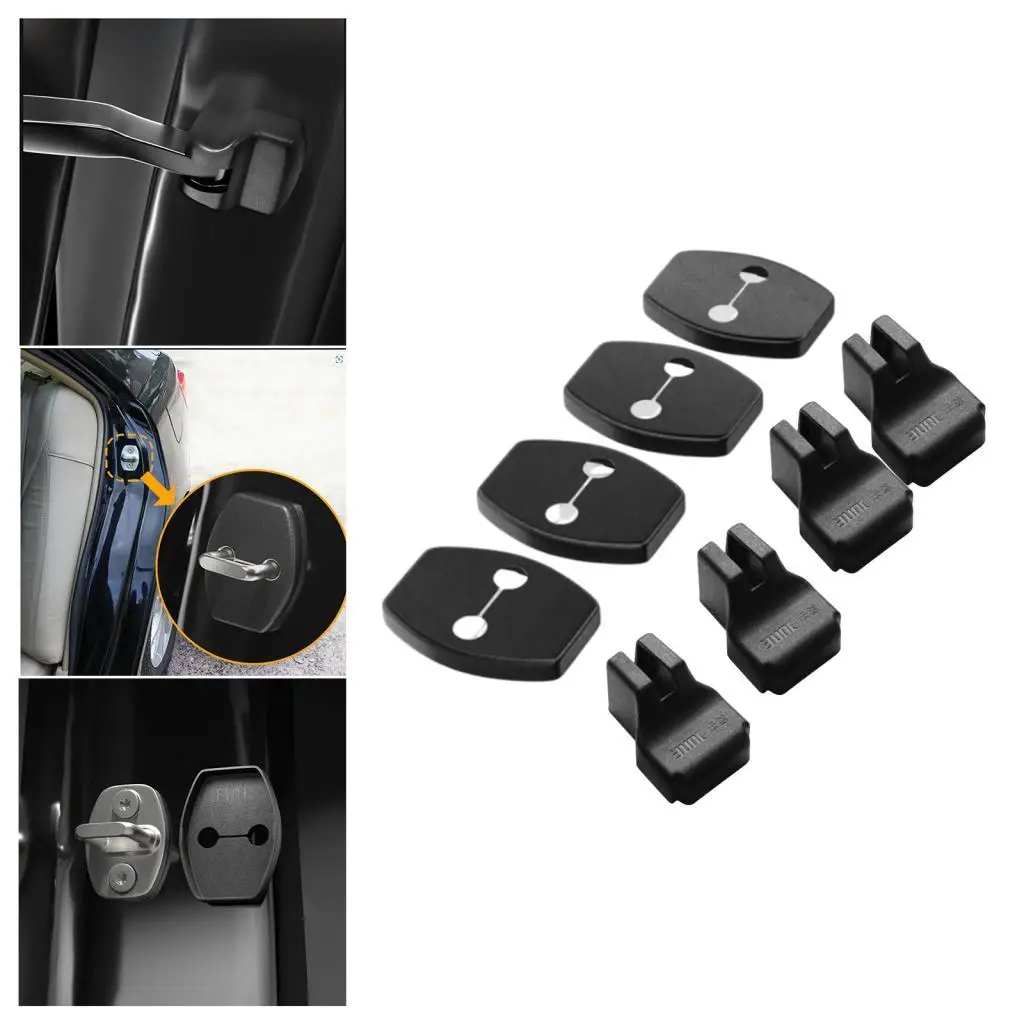 

Car Door Lock latches Cover Protector Decorative Covers Dustproof Car Door Check