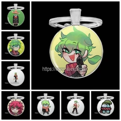 Yttd Midori with Gun Keychains for Men Idk Sara Kinda Sus Catboy Key Chains House Cool Keychain Anime Key Chains