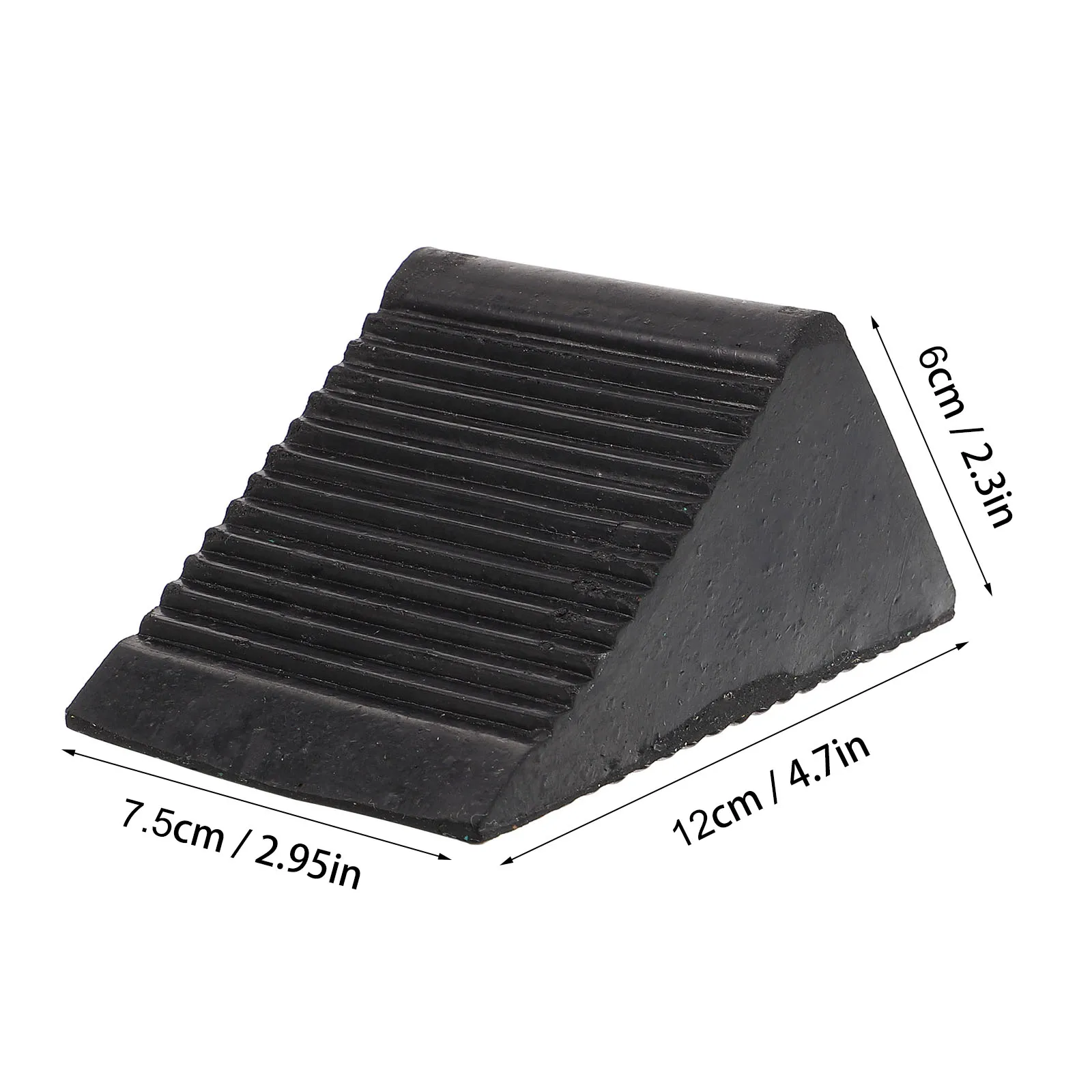 

Anti Rolling Wheel Chock Heavy Duty Rubber Wedge Car Supplies Trailer Practical Stopper Non Slip For Vehicle Car