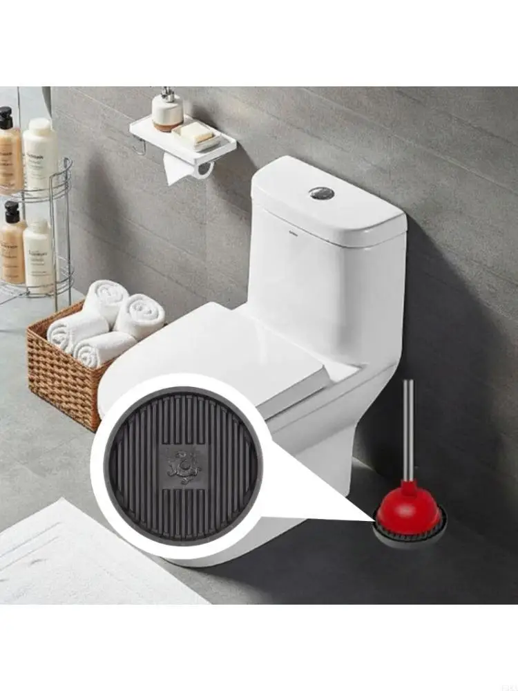 

Practical Toilet Plunger Tray NonSlip Bottom Quick Drying Organizers Mat 2pcs